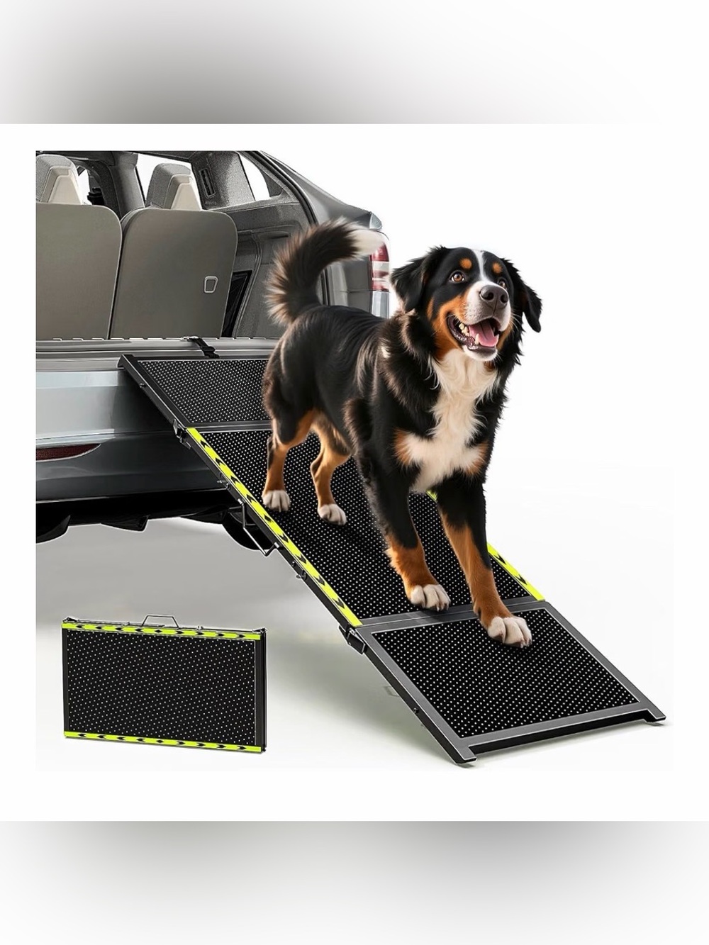 New Pawaboo portable extra wide Dog Ramp for Vehicles - upto 200lbs